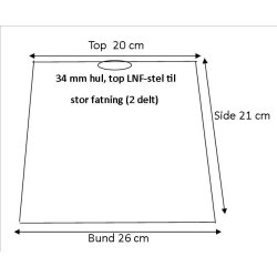 Pliss cylender 20x21x26 Sort Hr LNF