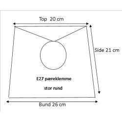 Pliss cylender 20x21x26 Sort Hr SK