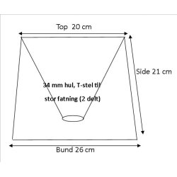 Pliss cylender 20x21x26 Sort Hr TNF