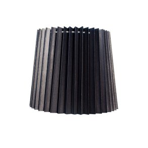 Plissé cylender 24x25x29 Sort Chintz L-Stel