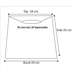 Pliss cylender 24x25x29 Sort Hr BR