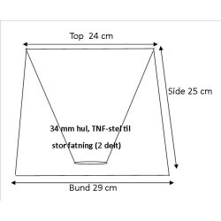 Pliss cylender 24x25x29 Sort Hr TNF
