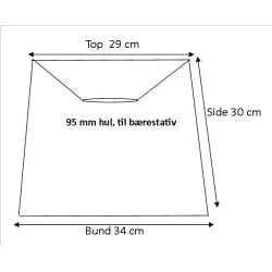 Pliss cylender 29x30x34 Sort Hr BR