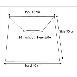 Pliss cylender 32x35x40 Sort Hr BR
