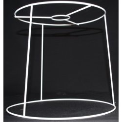 Pliss&eacute; lampeskrm stativ 21,5x22x25 (25 cm) L-E27