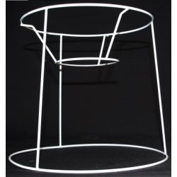 Pliss&eacute; lampeskrm stativ 23,5x24x27 (27cm) BR