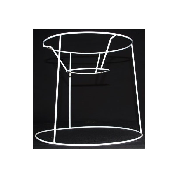 Pliss&eacute; lampeskrm stativ 23,5x24x27 (27cm) BR