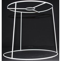 Pliss&eacute; lampeskrm stativ 23,5x24x27 (27cm) L-E27