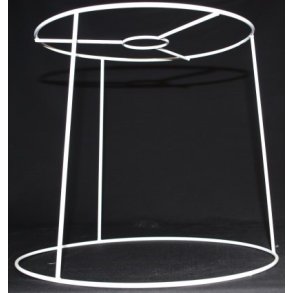 Plissé lampeskrm stativ 23,5x24x27 (27cm) L-E27