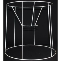 Pliss&eacute; lampeskrm stativ 28,5x30x33 (33 cm) BR