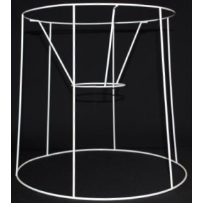 Plissé lampeskrm stativ 28,5x30x33 (33 cm) BR