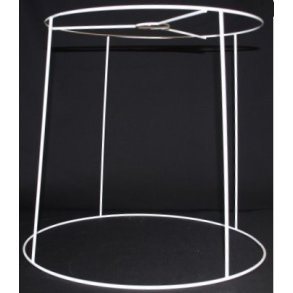 Plissé lampeskrm stativ 28,5x30x33 (33 cm) L-E27