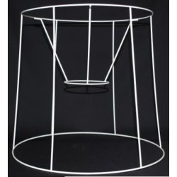 Pliss&eacute; lampeskrm stativ 29,5x32x35 (35 cm) BR