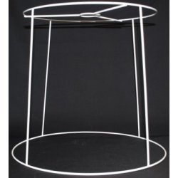 Pliss&eacute; lampeskrm stativ 29,5x32x35 (35 cm) L-E27