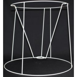 Pliss&eacute; lampeskrm stativ 29,5x32x35 (35cm) T-E27