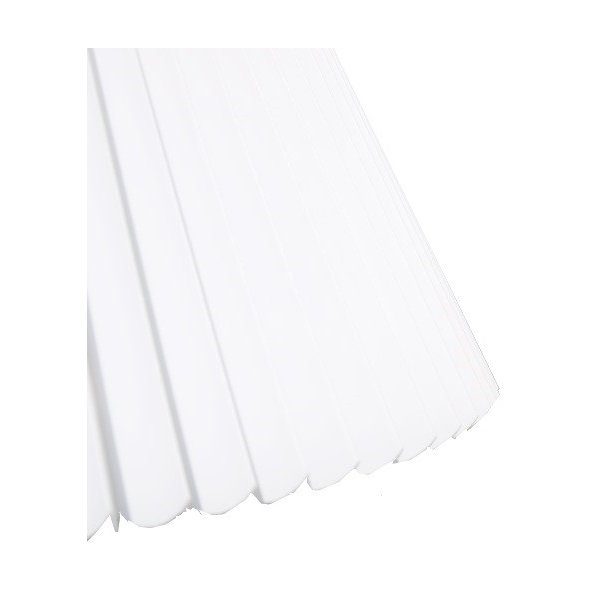 Pliss&eacute; med runde kanter 10x15x21 Hvid plastik KP