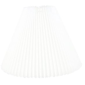 Plissé med runde kanter 11x21x28 Hvid plastik LNF