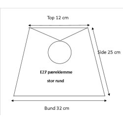 Pliss&eacute; med runde kanter 12x25x32 Hvid plastik SK