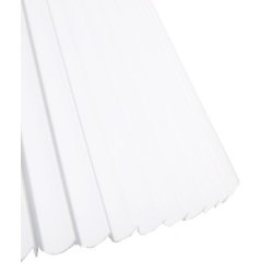 Pliss med runde kanter 16x30x42 Hvid plastik BR