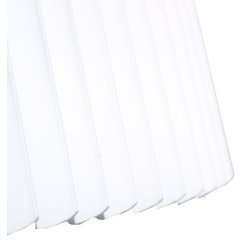 Pliss med runde kanter 19x35x48 Hvid plastik BR