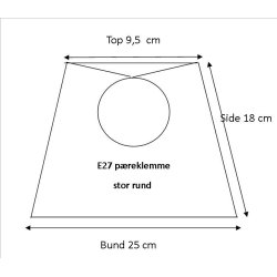 Pliss med runde kanter 9,5x18x25 Hvid plastik SK