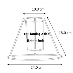 Plisse stativ 10x18x24 (21cm) TNF