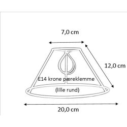 Plisse stativ 7x12x20 (15cm) KP