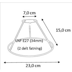 Plisse stativ 7x15x23 (18cm) LNF