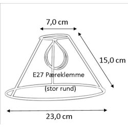 Plisse stativ 7x15x23 (18cm) SK