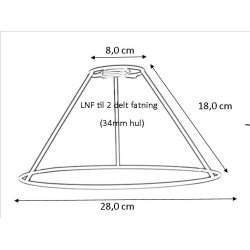 Plisse stativ 8x18x28 (21cm) LNF