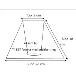 Plisse stativ 8x18x28 (21cm) T-E27 