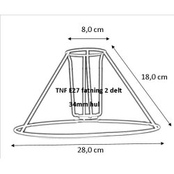 Plisse stativ 8x18x28 (21cm) TNF