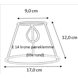Plisse stativ 9x12x17 (15cm) KP