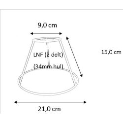 Plisse stativ 9x15x21 (18cm) LNF