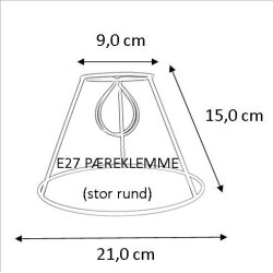 Plisse stativ 9x15x21 (18cm) SK