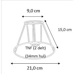 Plisse stativ 9x15x21 (18cm) TNF 