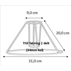 Pliss&eacute; stativ 9x20x31 (23 cm) TNF