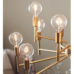 Regent lysekrone guld 70