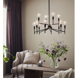 Regent lysekrone sort 70