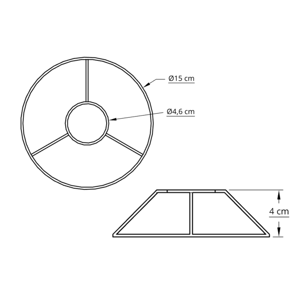 Ring st 15,0 cm hvid