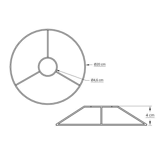 Ring st 20,0 cm hvid