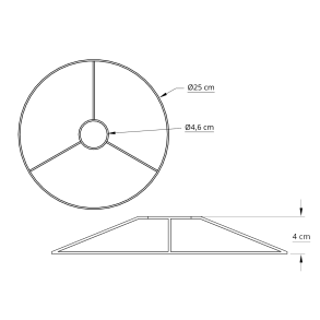 Ring st 25,0 cm hvid