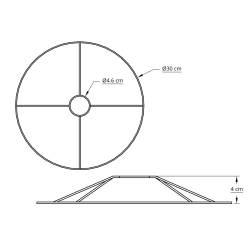 Ring st 30,0 cm hvid
