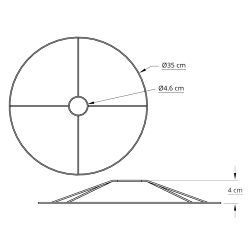 Ring st 35,0 cm hvid