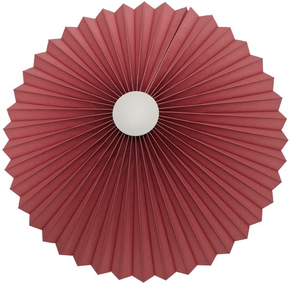 Rosette plisse abrikos til loft 50 uden ledning