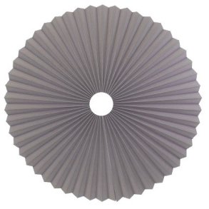 Rosette plisse antracit til loft 65 uden ledning