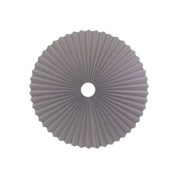 Rosette plisse antracit til loft 65 uden ledning