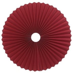Rosette plisse bordeaux til loft 65 med ledning