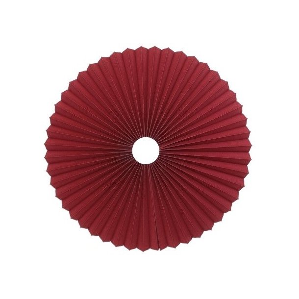 Rosette plisse bordeaux til loft 65 uden ledning