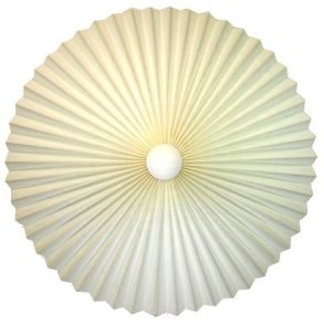 Rosette plisse creme hr til loft 55 uden ledning